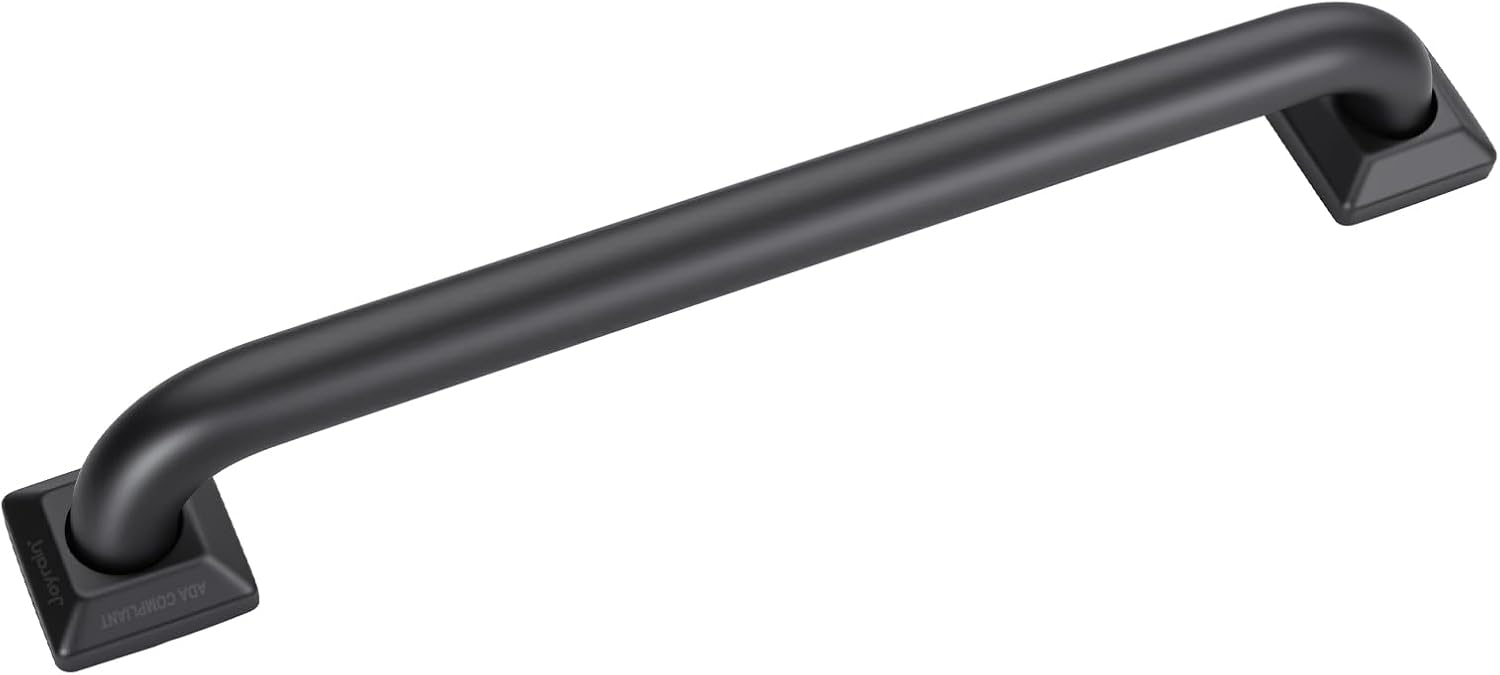 Stainless Steel Grab Bar, 24 in, Matte Black