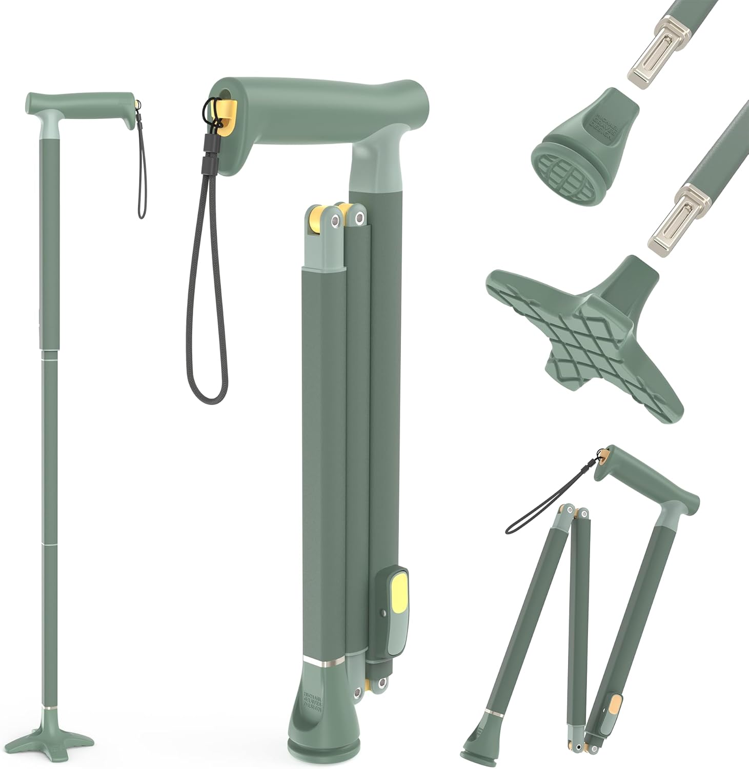 Foldable Walking Cane for Adults