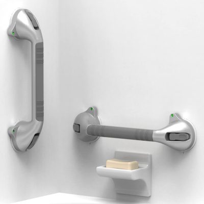 Suction Grab Bar with Indicators, 2-Pack