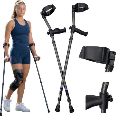 Spring Assist Forearm Crutches, Short, 350lb