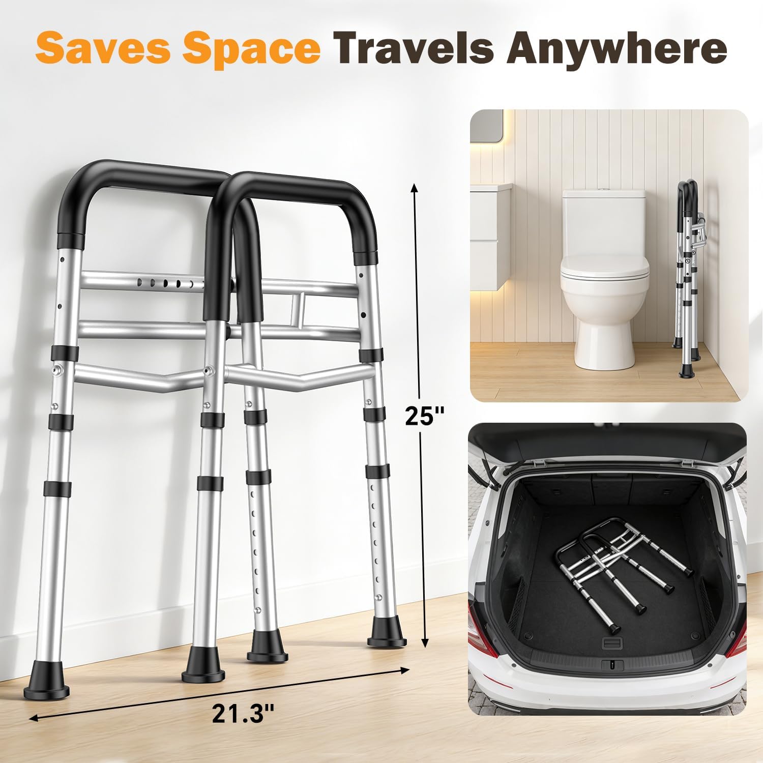 Adjustable Toilet Safety Frame for Seniors - Image 3